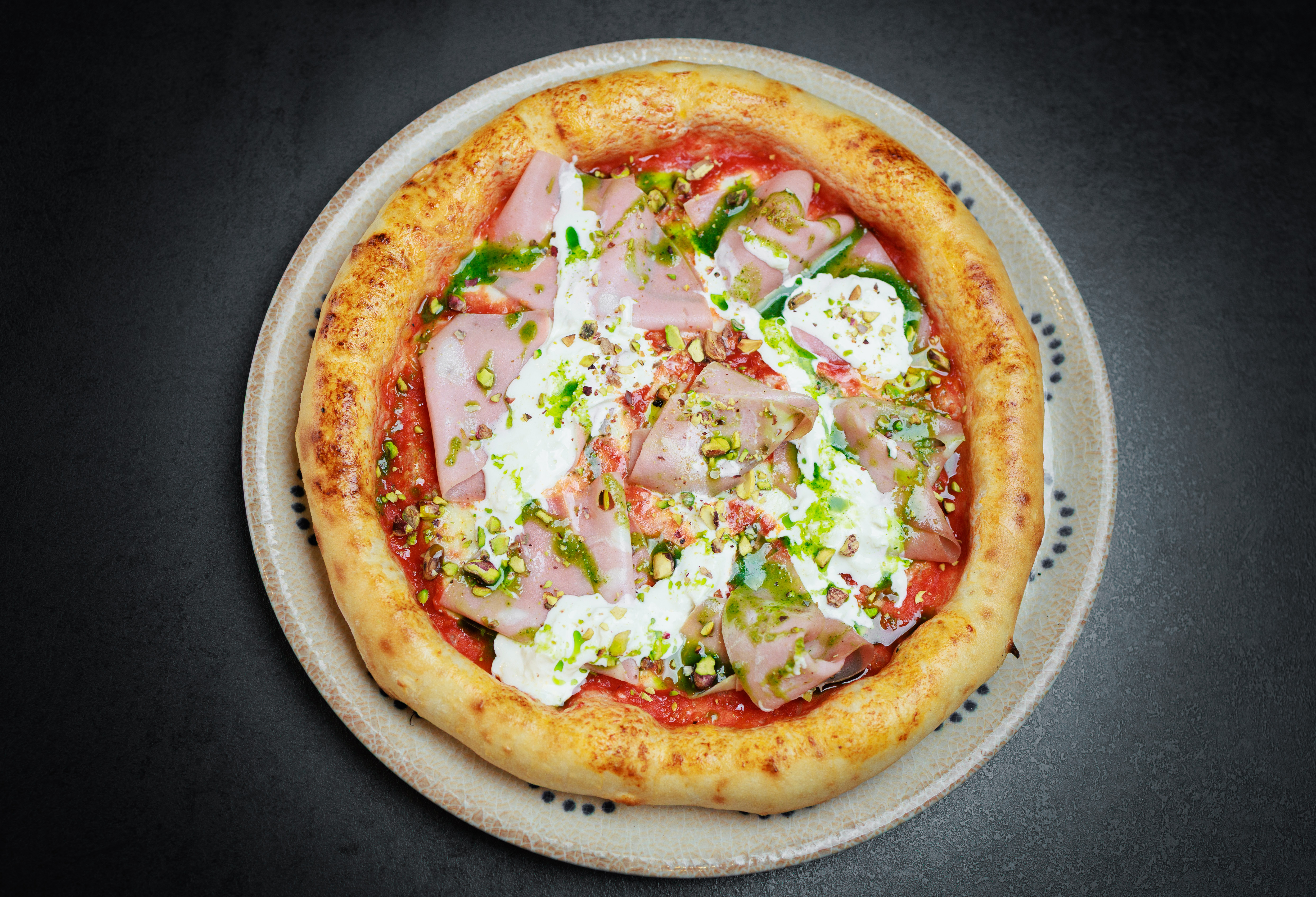 Mortadella & Stracciatella Pizza